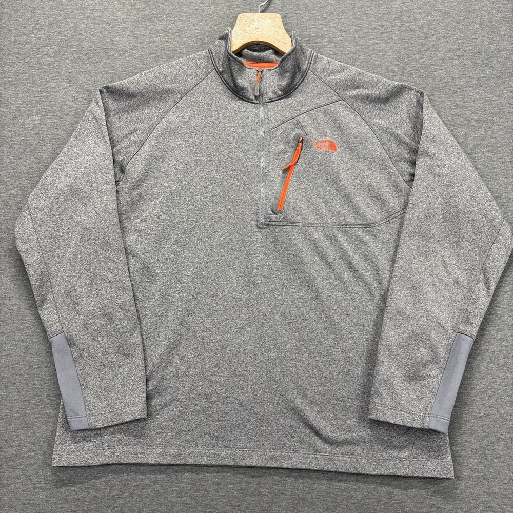 The North Face Canyonlands‎ Fleece Pullover Mens XL Gray Long Sleeve Performance